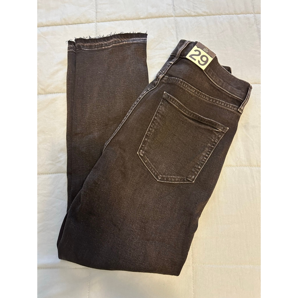 Women's Gap Black Straight Leg Jeans Size 29 - Picture 2 of 2